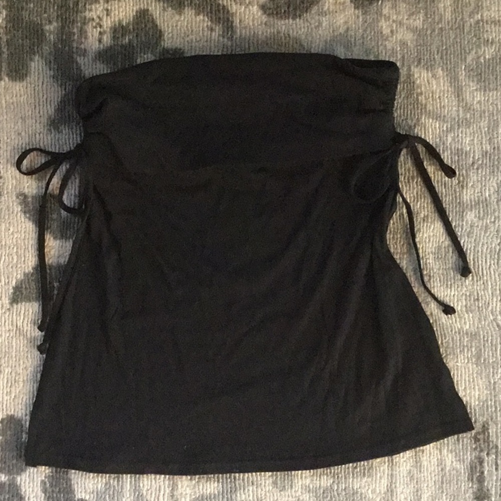 🛑BOGO‼️FINAL PRICE⭐️Mossimo black tube top with side ties